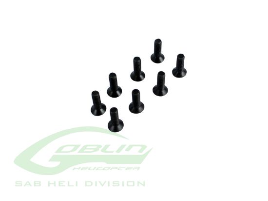 Picture of SAB HC135-S - Flat Head Cap Screw M3x10mm (8pcs)