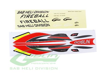 Picture of SAB HA064-S - Fireball Sticker