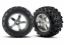 Picture of Traxxas 4973R Hurricane Chrome wheels & tires