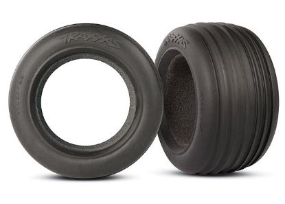 Picture of Traxxas 5563 - Tires, ribbed 2.8" (2)/ foam inserts (2)