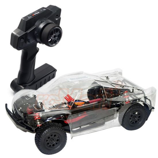 LC RACING 1/14 RC 4WD Short Course Truck SCT RTR (Clear Body) LiPo ...