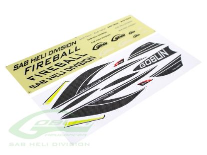 Picture of SAB HA069-S - Sticker Fireball Carbon