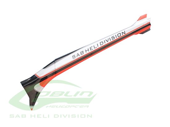 Picture of SAB H0724-S - Carbon Fiber Tail Boom Silver/Carbon Urukay