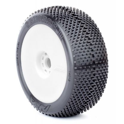 Picture of AKA 14013VRW 1:8 Buggy Gridiron ll Super Soft Evo Wheel White