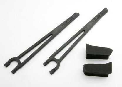 Picture of Traxxas 3927- Hold downs, battery, left & right