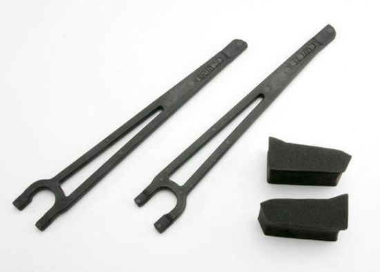 Picture of Traxxas 3927- Hold downs, battery, left & right