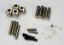 Picture of Traxxas 5452 - U-joints, driveshaft (carrier (4)/ 4.5mm cross pin (4)/