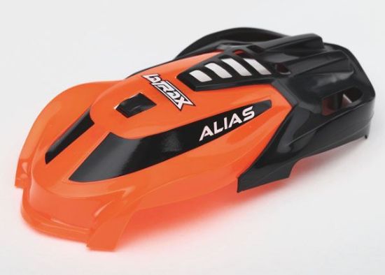 Picture of Traxxas 6613 Canopy, Alias, orange/ 1.6x5mm BCS (self-tapping) (3)