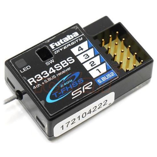 Picture of Futaba R334SBS-E S.Bus2 T-FHSS SR HV 4-Channel Receiver