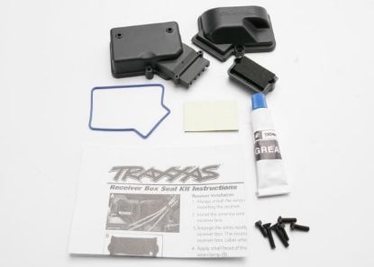 Picture of Traxxas 3924 Box, receiver (sealed)/ foam pad/ silicone grease/2.5x8