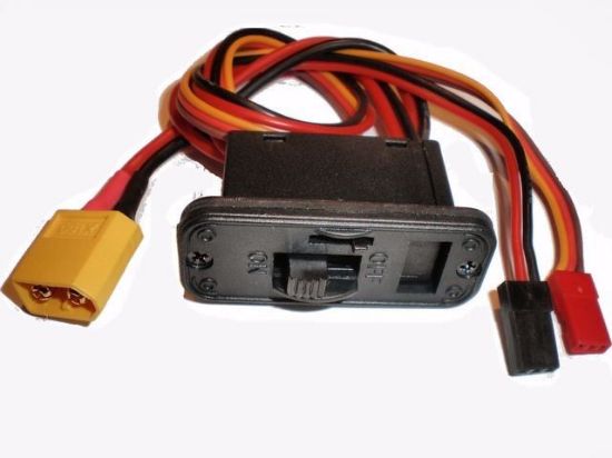 Picture of Fusesw-17 Heavy Duty RC On/Off Switch XT60 to JR/Futaba Plug