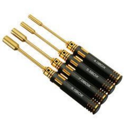 Picture of YZ Tools YZ-028 Titanium Hexdriver Tool Set 4.0/5.5/7.0/8.0mm 4pcs