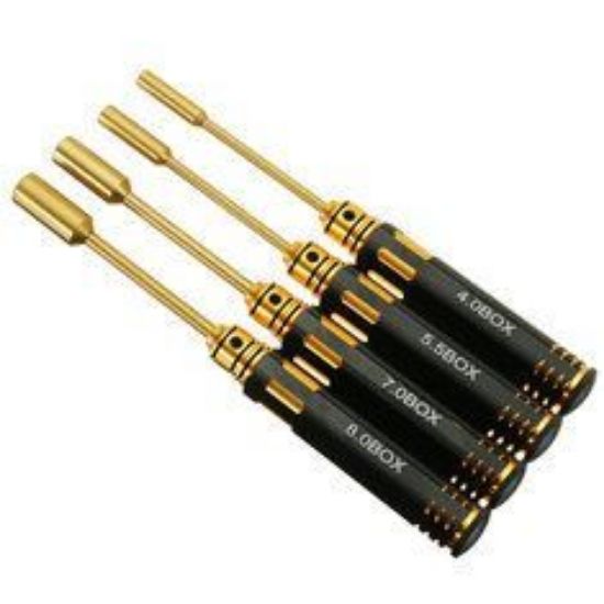Picture of YZ Tools YZ-028 Titanium Hexdriver Tool Set 4.0/5.5/7.0/8.0mm 4pcs
