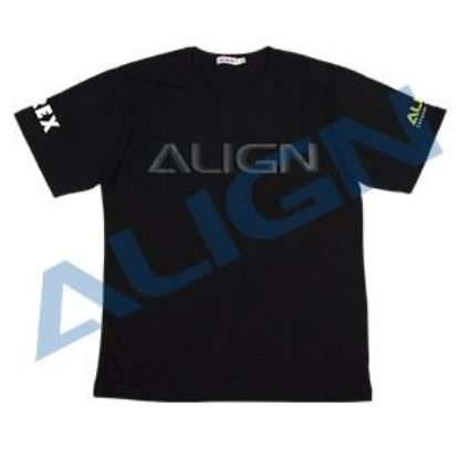 Picture of Align HOC00219-8 Flying T-shirt (HELI PILOT)-Black (4L)