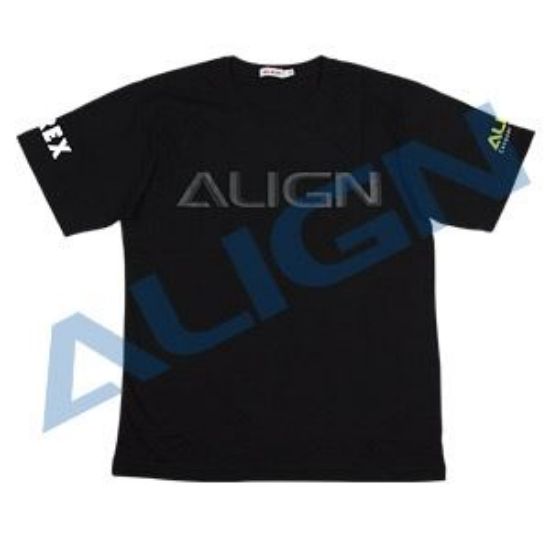 Picture of Align HOC00219-8 Flying T-shirt (HELI PILOT)-Black (4L)