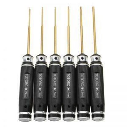 Picture of YZ Tools YZ-040 Titanium Alloy Allen Wrench Set (3.0/2.5/2.0/1.5/1.3/0.9mm)