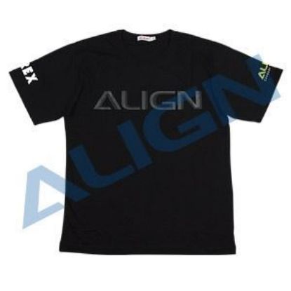Picture of  Align HOC00219-3 Flying T-shirt (HELI PILOT)-Black (Medium)