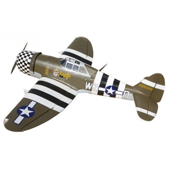 Picture of Seagull SEA207N-INDENT 2026 P-47G Thunderbolt Snafu 63" wingspan 20cc, PU rubber wheels, Matt (without Electric Retracts Gear)