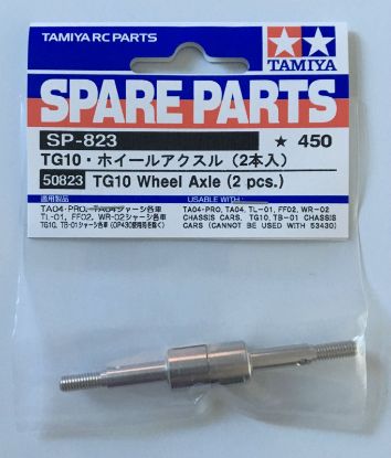 Picture of Tamiya 50823 RC TG10 Front Wheel Axle - (1pr)