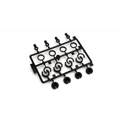 Picture of ECX1038 Shock End, Spr Cup, Spr Clip Set: 1:10 2wd All