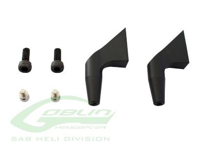 Picture of SAB H0183BM-S - Aluminum Main Blade Grip Arm (New Design) Black Matte - Goblin 700/770