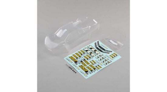 Picture of LOSI TLR230011 Body Set, Clear with Stickers: 22T 4.0