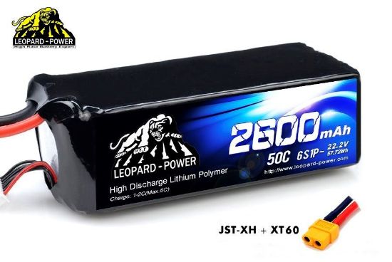 Picture of Leopard Power 6s 22.2v 2600mah 60c XT90 Lipo Battery