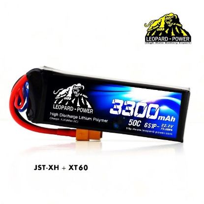 Picture of Leopard Power 6s 22.2v 3300mah 50c XT90 Lipo Battery
