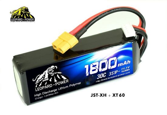 Picture of Leopard Power 3s 11.1v 1800mah 30c EC3 Lipo Battery