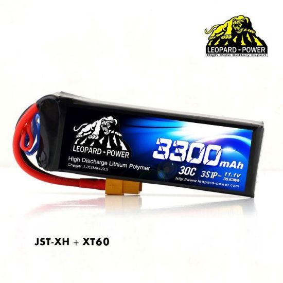 Picture of Leopard Power 3s 11.1v 3300mah 30c EC3 Lipo Battery
