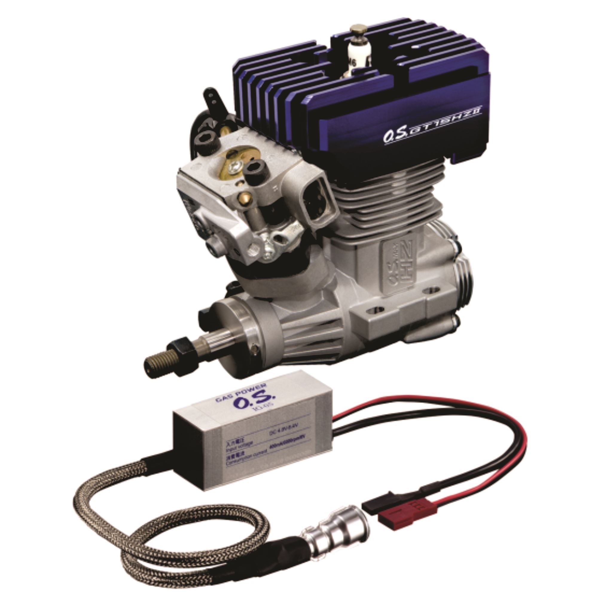 OS GT15HZ II Engine with Power Boost Muffler. Hobby Hangar