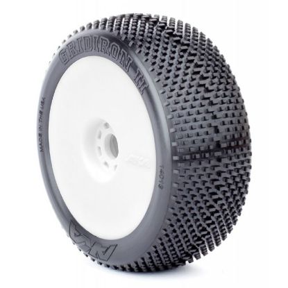 Picture of AKA 14007SRW 1:8 Buggy Impact Soft Evo Wheel Pre-Mounted White