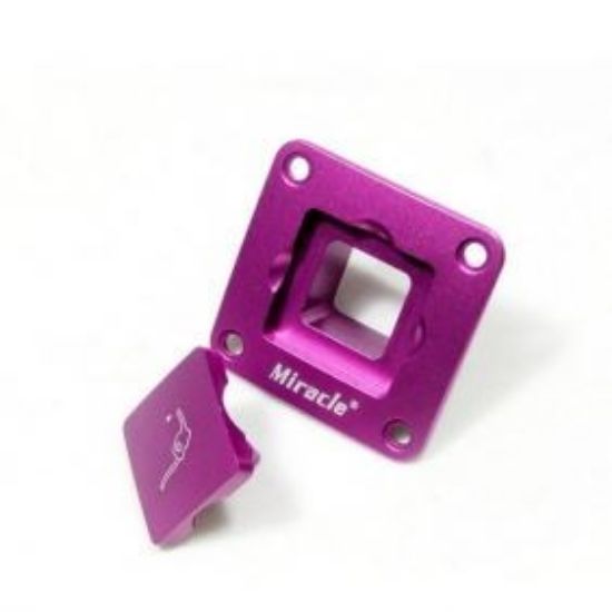 Picture of Miracle FP8010-P Square CNC Aluminum Fuel Plug/Fuel Dot (Purple)