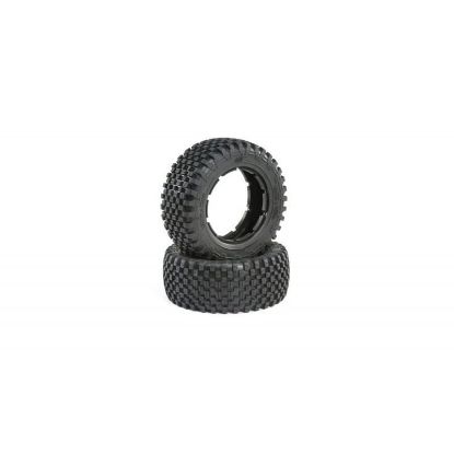 Picture of TLR/LOSI LOS45023 Tire Set, Firm (2): 5ive-T 2.0