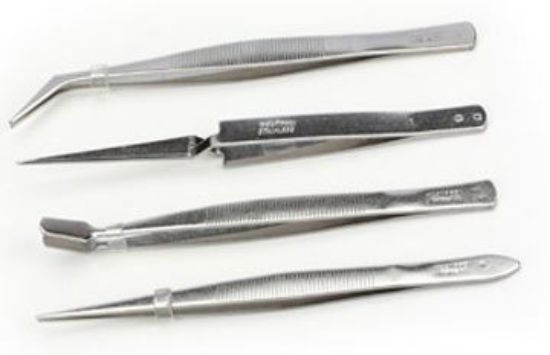 Picture of Excel Tools EXC30416 Tweezer Set in Pouch (4 pieces)