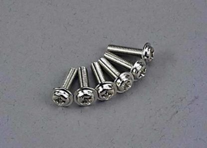 Picture of Traxxas 3186 - Screws, 3X12Mm Washerhead Machine (6)