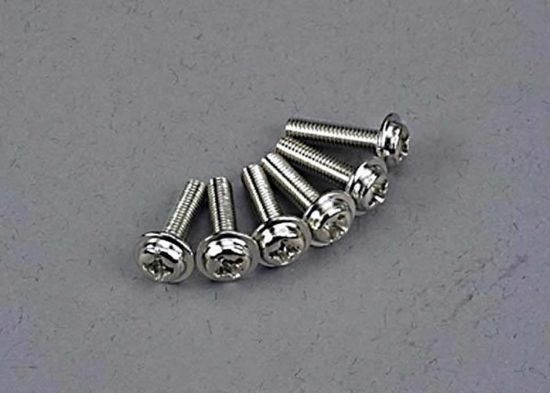 Picture of Traxxas 3186 - Screws, 3X12Mm Washerhead Machine (6)