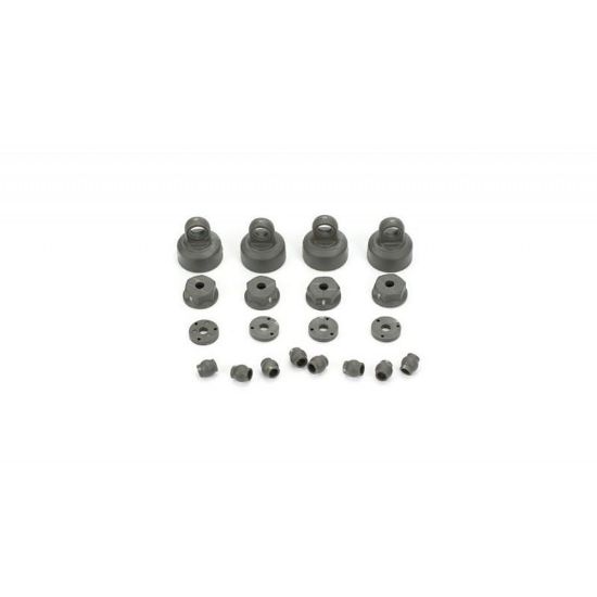 Picture of ECX  ECX1037 Shock Cap, Piston, Pivot Ball Set: 1:10 2wd All