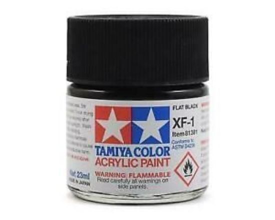 Picture of Tamiya  XF-1 81701 Acrylic 10ML Flat Black