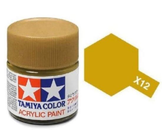 Picture of Tamiya 81512 X-12 Acrylic 10ML Gold Leaf