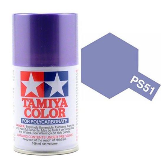 Picture of Tamiya PS-51 Polycarb Spray Paint: Purple Anodised Aluminium