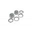 Picture of LOS45022 Wheel & Beadlock Set, Grey (2): 5ive-T 2.0