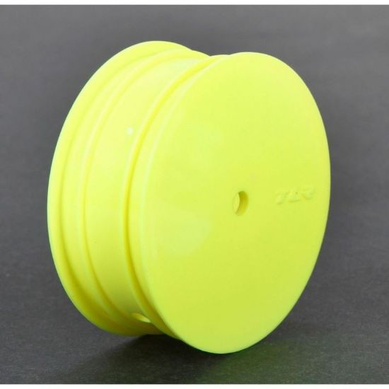 Picture of TLR/ LOSI TLR43010 Front Wheel, 12mm Hex, Yellow (2): 22 3.0 & 4.0