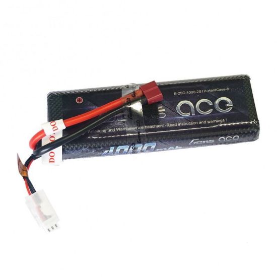Picture of Gens Ace Black 4000mAh 7.4v 2S 25C Classic Style Black