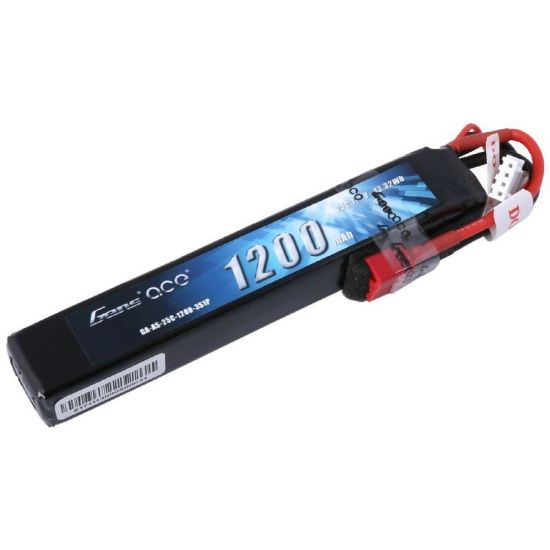Picture of Gens Ace 3S 11.1V 1200mAh 25c Airsoft Gun Lipo Battery Deans Plug