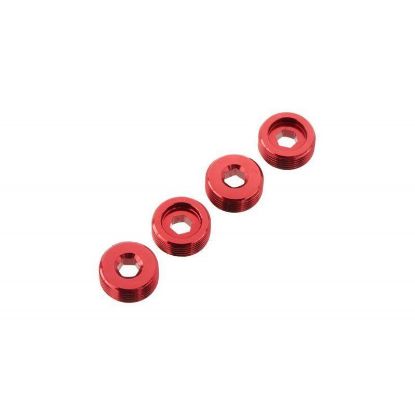 Picture of Arrma ARAC9920 AR330196 Nut Front Hub Aluminum Red (4) Suits Typhon, Kraton, Senton, Outcast, Talion