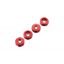 Picture of Arrma ARAC9920 AR330196 Nut Front Hub Aluminum Red (4) Suits Typhon, Kraton, Senton, Outcast, Talion
