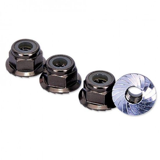 Picture of HLM4FGM M4 Locknut With Serrated Flange - Gun Metal