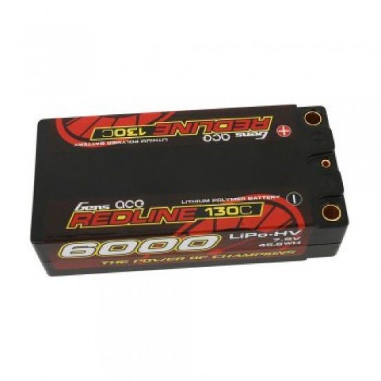 Picture of Gens Ace Redline HV Race Series 6000mAh LCG 7.6v 130C 5mm Plug