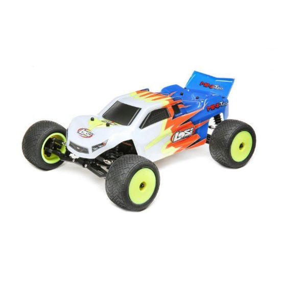 Picture of Losi LOS01015T2 1/18 Mini-T 2.0 2WD Stadium Truck RTR, Blue/White